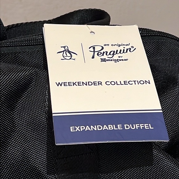 Penguin Black Weekender Collection Expandable Duffel Bag - Picture 6 of 12